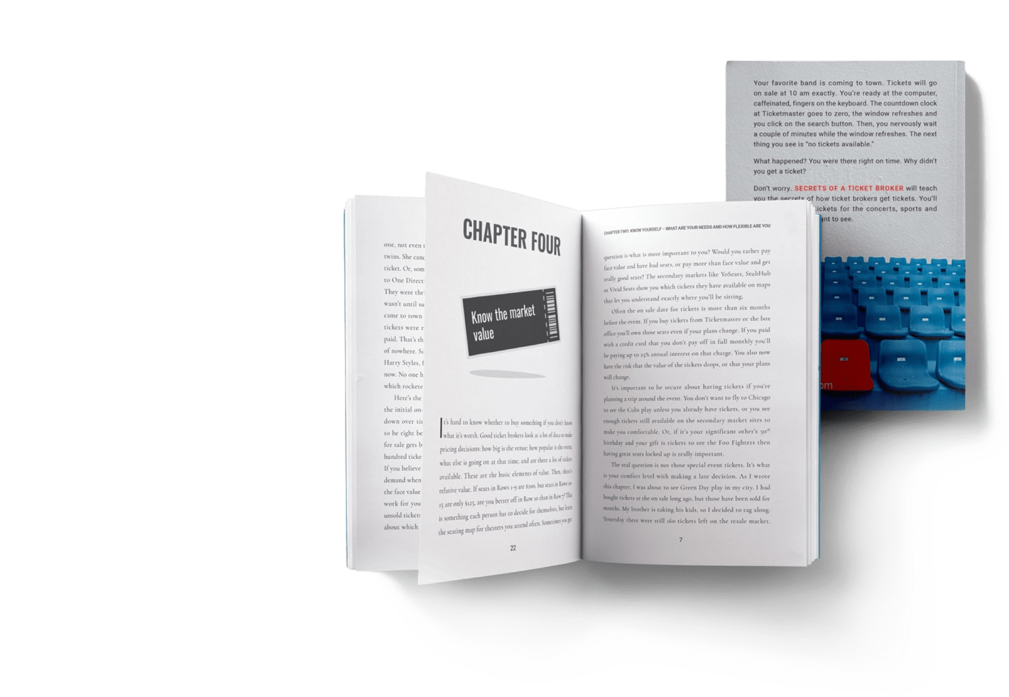 two books, one showing its back cover and the other open, showing text