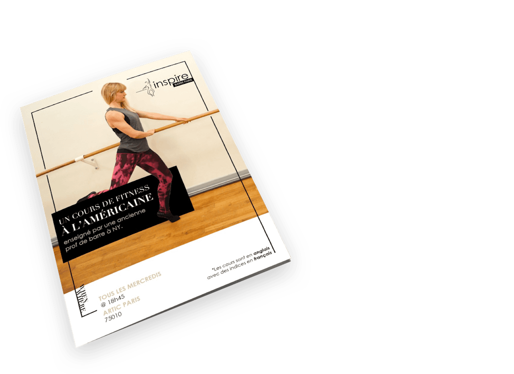Postkarte zeigt eine Frau, die an einer Ballettstange übt