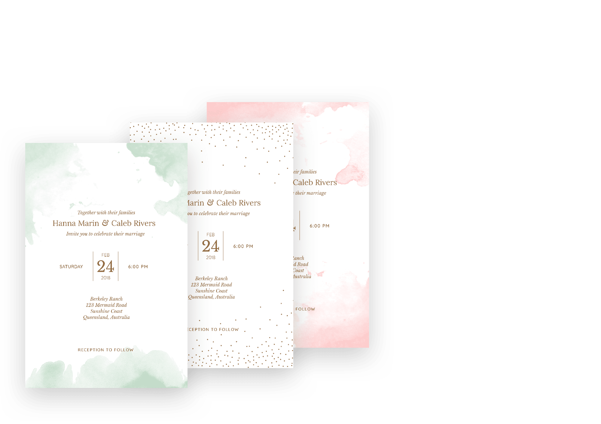 three invitations