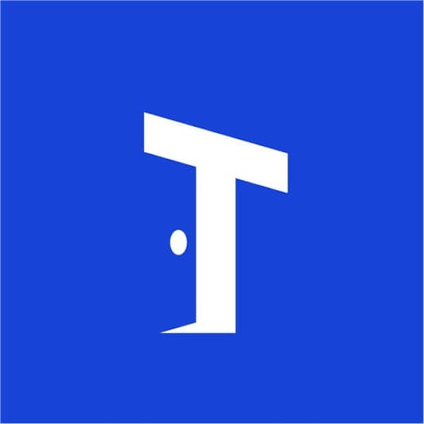 Logo-Design mit einem illustrierten T für die Marke: „Tilt“